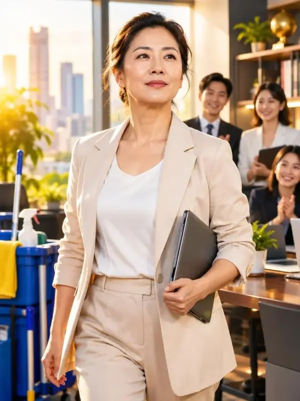 保洁阿姨的逆袭人生封面